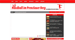 Desktop Screenshot of handball.pfeffersport.de